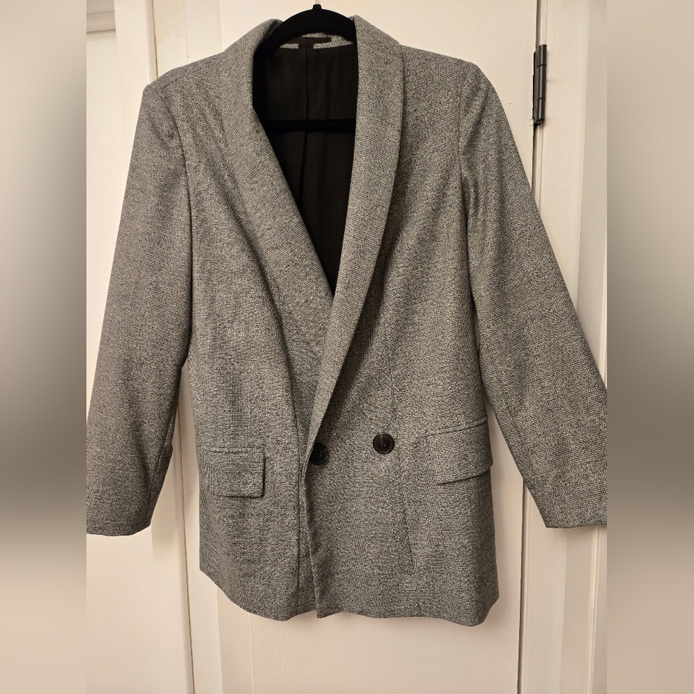 All Saints women's plaid blazer